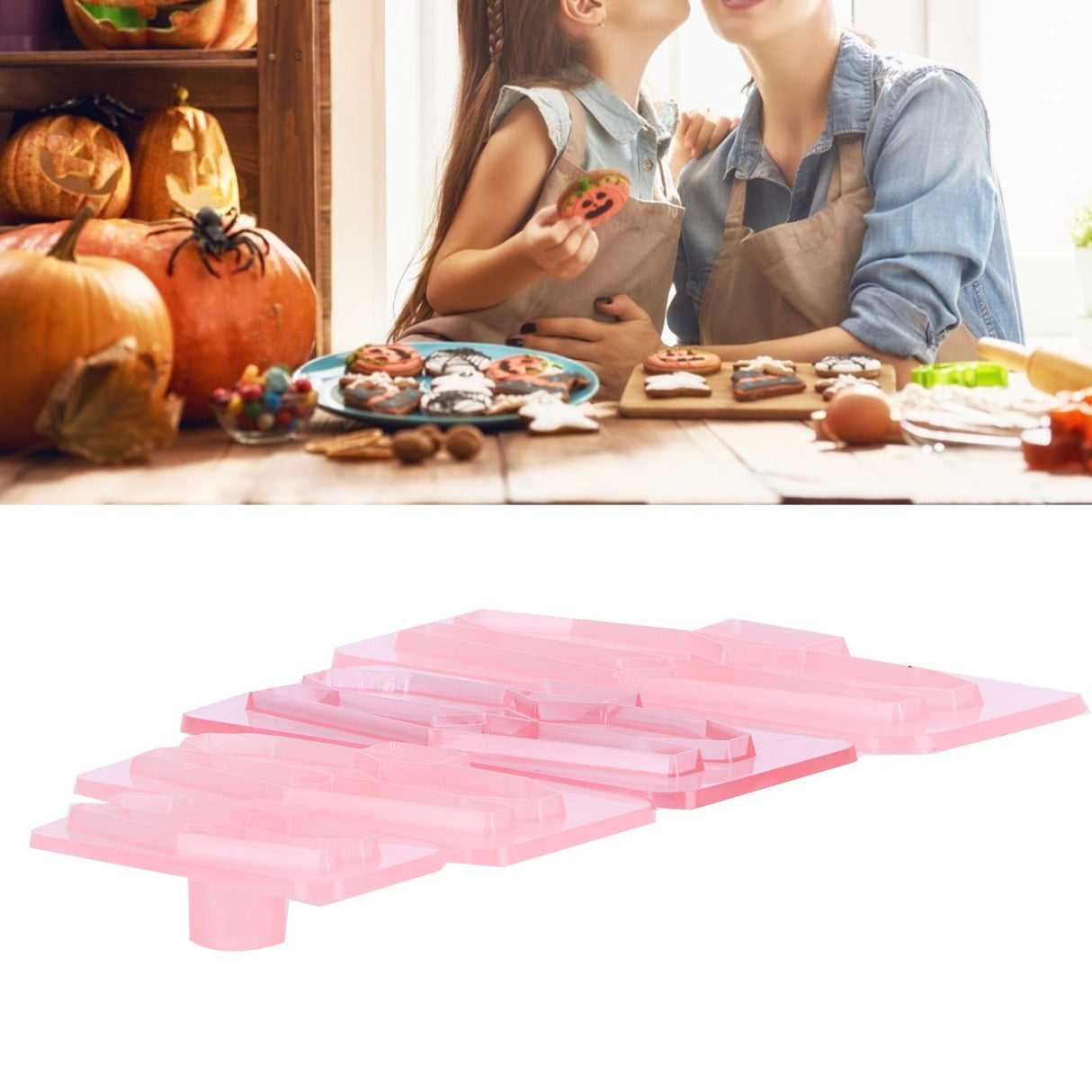 4Pcs/Set Baking Mold Bowknot‑Shaped Mould Cookies Fondant Cake Paste Dessert Decoration