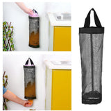 Hanging Garbage Bag Storage Holder Dispenser Grocery Bag Container Kitchen OrganizerBlack L - Extra Image