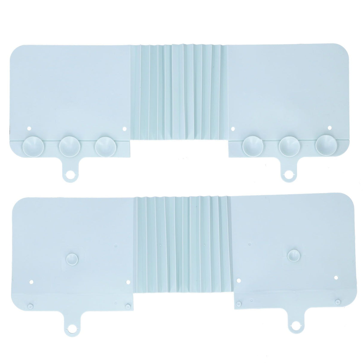 Foldable Sink Splashing Guard with Suction Cups Water Baffle Board Kitchen AccessoryLight Blue