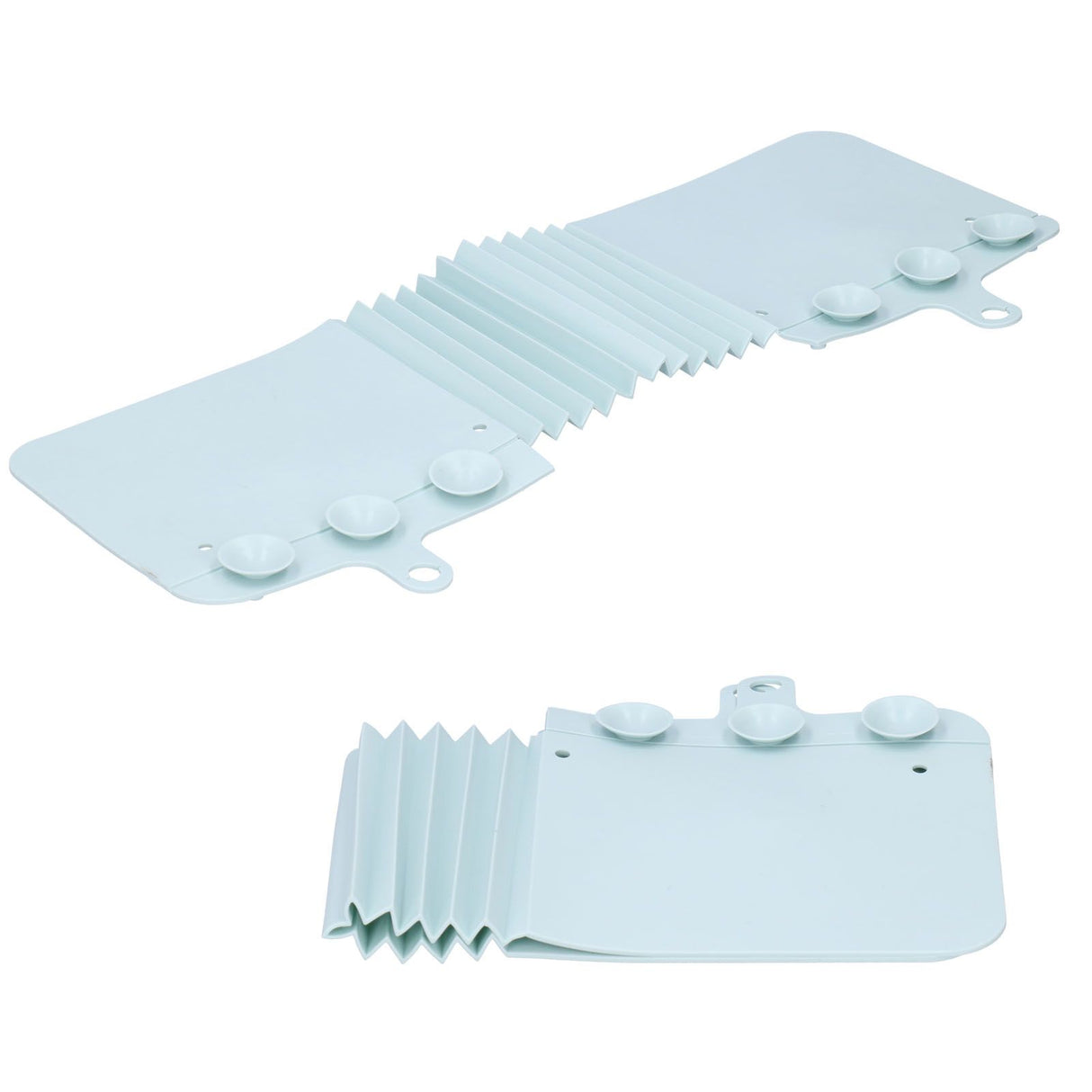 Foldable Sink Splashing Guard with Suction Cups Water Baffle Board Kitchen AccessoryLight Blue