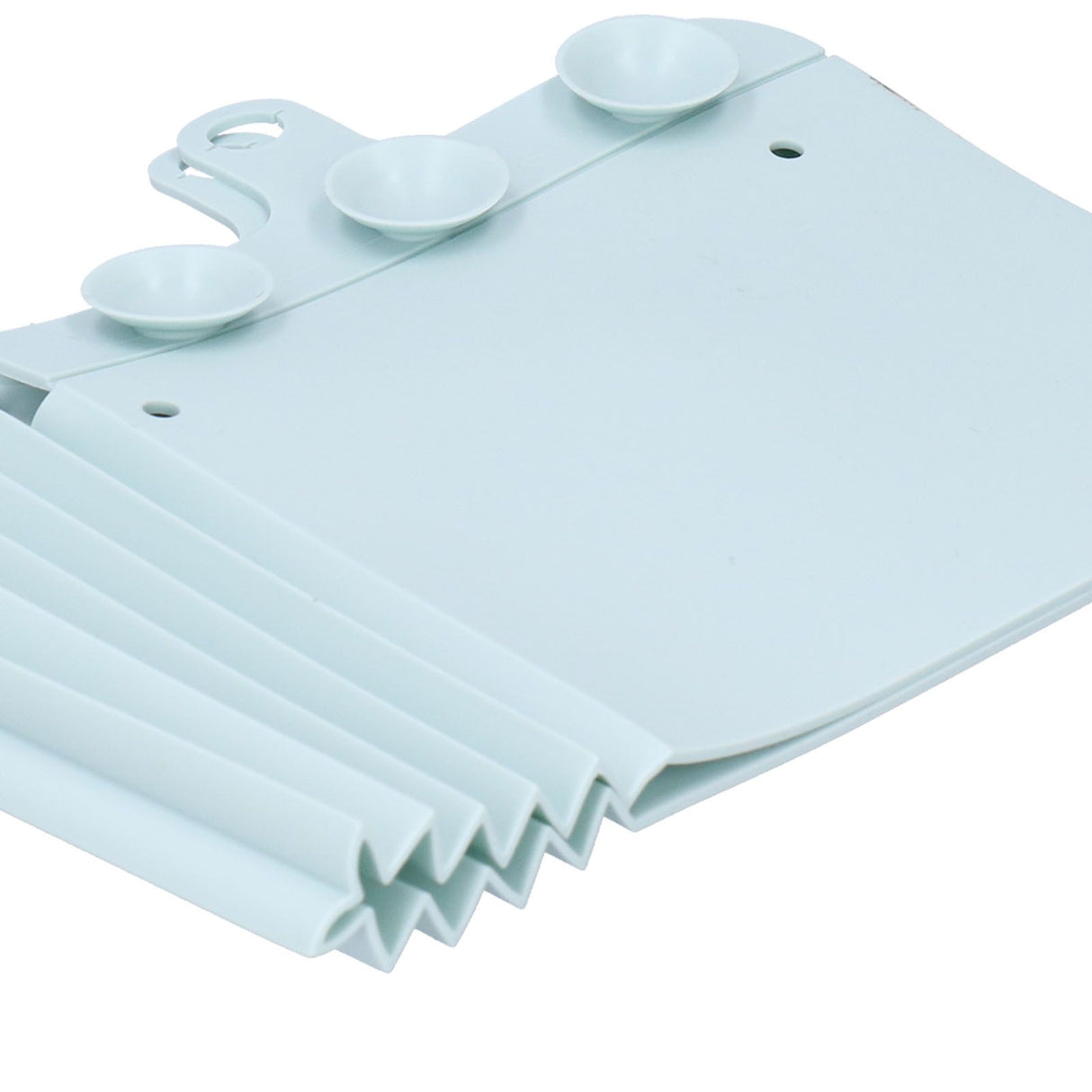 Foldable Sink Splashing Guard with Suction Cups Water Baffle Board Kitchen AccessoryLight Blue