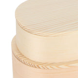 Lunch Box Set Japanese Style Wooden Food Storage Container for Students Workers 19x10x9.5cmWood Color