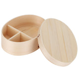 17.5x13.5cm Lunch Box Wooden Bento Box Portable Food Container for Students WorkerWood Color