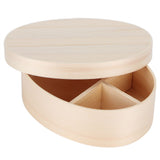 17.5x13.5cm Lunch Box Wooden Bento Box Portable Food Container for Students WorkerWood Color
