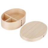 17.5x13.5cm Lunch Box Wooden Bento Box Portable Food Container for Students WorkerWood Color