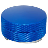 Stainless Steel Coffee Distributor Tamper Coffee Powder Press Hammer Height AdjustableBlue 3 Angled Slopes 58mm