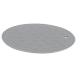 Round Shape Silicone Pad Kitchen AntiScald Insulation Dish Placemat for Kitchen Home(Dark Gray )