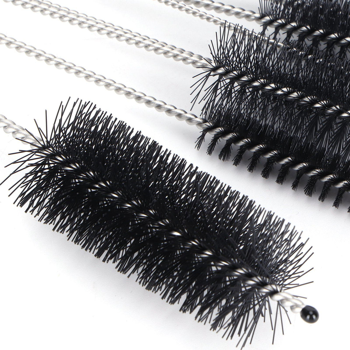 10Pcs Coffee Machine Brush Cleaner Stainless Steel Nylon Bottle Cleaning Brush Set
