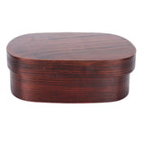 Wooden Lunch Box Portable Food Container Tablewares for Home Office Picnic CampingPainted