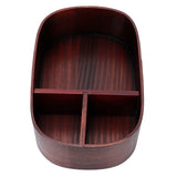 Wooden Lunch Box Portable Food Container Tablewares for Home Office Picnic CampingPainted