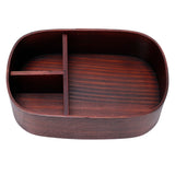 Wooden Lunch Box Portable Food Container Tablewares for Home Office Picnic CampingPainted