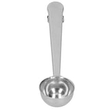Stainless Steel Scoop Measuring Spoon with Sealing Clip for Tea Coffee Milk Powder