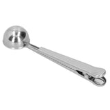 Stainless Steel Scoop Measuring Spoon with Sealing Clip for Tea Coffee Milk Powder - Extra Image