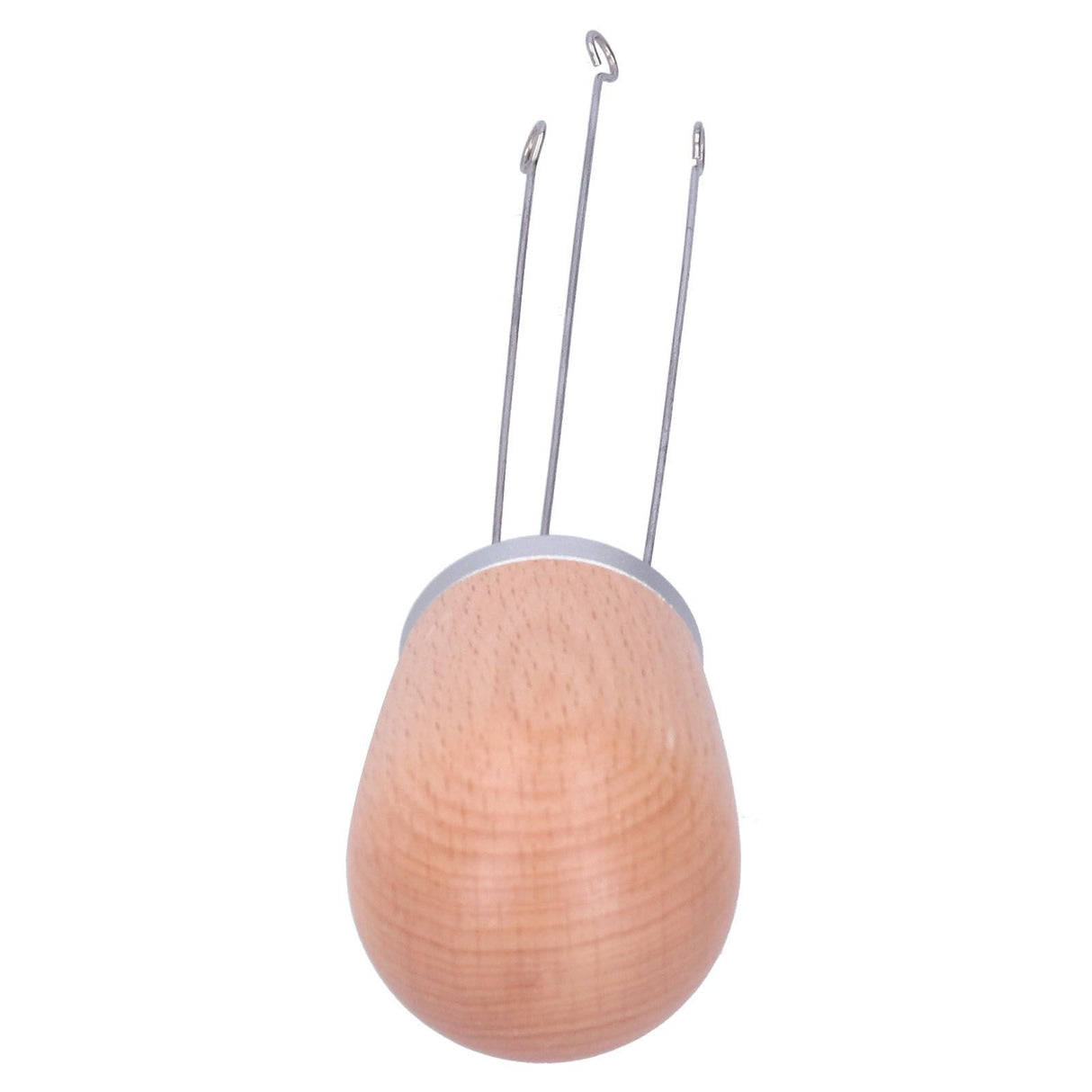 Needle Type Coffee Powder Distributor Wood Handle Coffee Stirrer Distribution Tool(Silver Cover Beech )