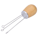 Needle Type Coffee Powder Distributor Wood Handle Coffee Stirrer Distribution Tool(Couverture d'argent Fraxinus )