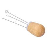 Needle Type Coffee Powder Distributor Wood Handle Coffee Stirrer Distribution Tool(Couverture d'argent Fraxinus )