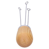 Needle Type Coffee Powder Distributor Wood Handle Coffee Stirrer Distribution Tool(Couverture d'argent Fraxinus ) - Top-Down View