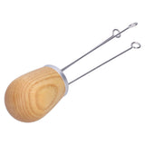 Needle Type Coffee Powder Distributor Wood Handle Coffee Stirrer Distribution Tool(Couverture d'argent Fraxinus ) - 45-Degree Angle