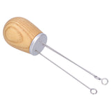 Needle Type Coffee Powder Distributor Wood Handle Coffee Stirrer Distribution Tool(Couverture d'argent Fraxinus )