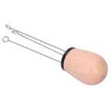Needle Type Coffee Powder Distributor Wood Handle Coffee Stirrer Distribution Tool(Couverture noire hêtre ) - Side View