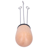 Needle Type Coffee Powder Distributor Wood Handle Coffee Stirrer Distribution Tool(Couverture noire hêtre ) - Top-Down View