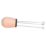 Needle Type Coffee Powder Distributor Wood Handle Coffee Stirrer Distribution Tool(Couverture noire hêtre ) - Rear View