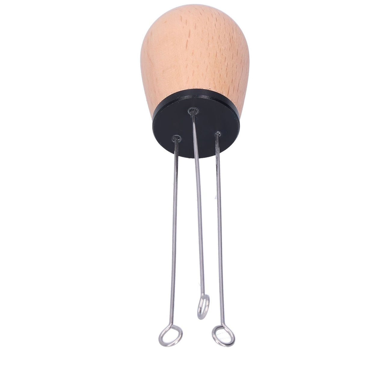 Needle Type Coffee Powder Distributor Wood Handle Coffee Stirrer Distribution Tool(Couverture noire hêtre )