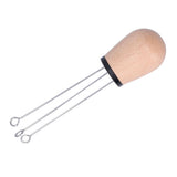 Needle Type Coffee Powder Distributor Wood Handle Coffee Stirrer Distribution Tool(Couverture noire hêtre )