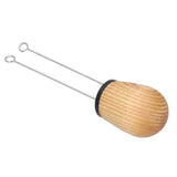 Needle Type Coffee Powder Distributor Wood Handle Coffee Stirrer Distribution Tool(Couverture noire Fraxinus )
