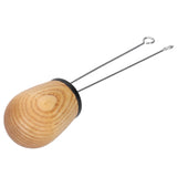 Needle Type Coffee Powder Distributor Wood Handle Coffee Stirrer Distribution Tool(Couverture noire Fraxinus ) - Rear View