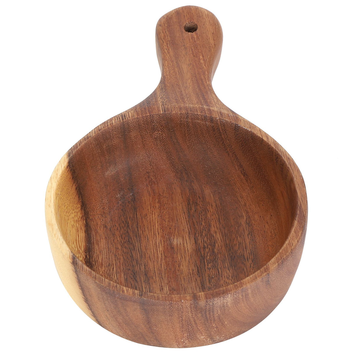 Wooden Salad Bowl with Handle Home Food Grade Kimchi Fruit Serving Bowl Home Kitchen Supplies