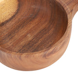 Wooden Salad Bowl with Handle Home Food Grade Kimchi Fruit Serving Bowl Home Kitchen Supplies