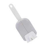 Meal Spoon with Storage Box Dust-Proof PP Rice Scoop Tableware Kitchen AccessoryGray - Close-Up Angle