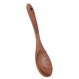 Teak Wood Tableware Food Grade Wooden Kitchen Restaurant Dining Tableware for SaladSpoon