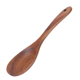 Teak Wood Tableware Food Grade Wooden Kitchen Restaurant Dining Tableware for SaladSpoon