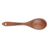 Teak Wood Tableware Food Grade Wooden Kitchen Restaurant Dining Tableware for SaladSpoon