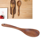 Teak Wood Tableware Food Grade Wooden Kitchen Restaurant Dining Tableware for SaladSpoon
