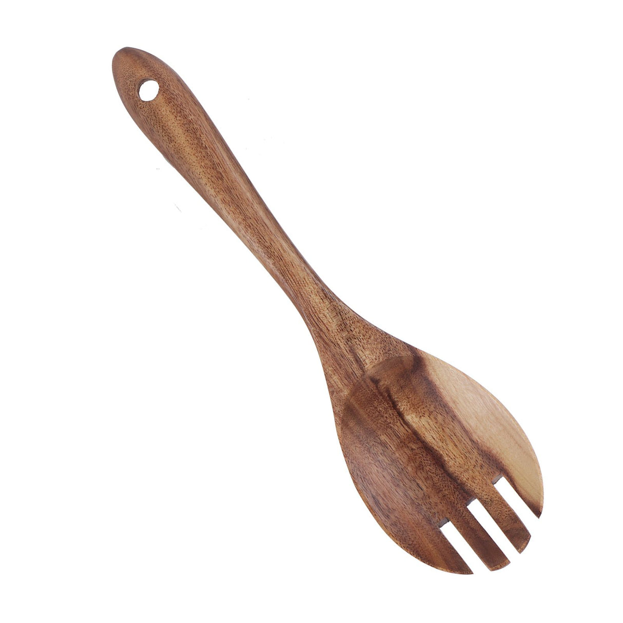 Teak Wood Tableware Food Grade Wooden Kitchen Restaurant Dining Tableware for SaladFork