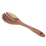 Teak Wood Tableware Food Grade Wooden Kitchen Restaurant Dining Tableware for SaladFork