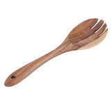 Teak Wood Tableware Food Grade Wooden Kitchen Restaurant Dining Tableware for SaladFork