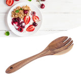 Teak Wood Tableware Food Grade Wooden Kitchen Restaurant Dining Tableware for SaladFork - Extra Image