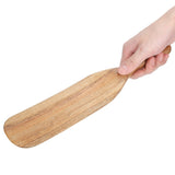 Teak Spatula Home Cooking Food Grade Wooden Frying Shovel Cookware for Kitchen Supplies33.5x6.5cm - Close-Up Angle
