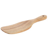 Teak Spatula Flat Shape FoodGrade Wooden Cooking Spatula for Home Kitchen Cooking(20.5x6cm ) - 45-Degree Angle