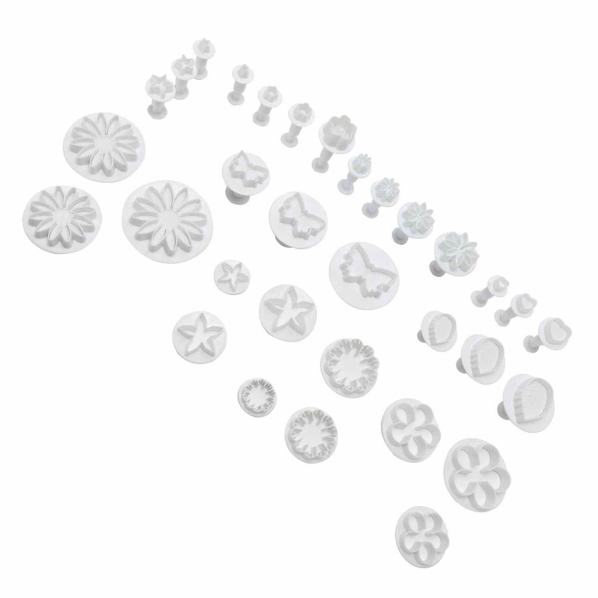 33Pcs/Set Fondant Cake Baking Tool DIY Biscuits Cookies Mold Cooking Tool Kitchen Utensils
