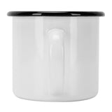 8cm 350ml Enamel Cup Environmentally Friendly Thickened Water Cup for Coffee Wine Water SuppliesWhite