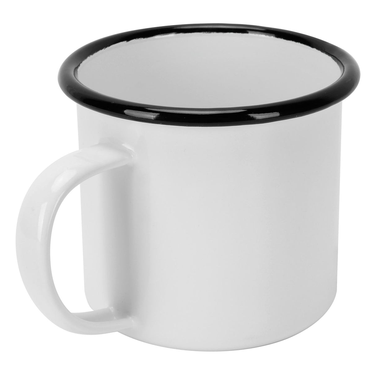 8cm 350ml Enamel Cup Environmentally Friendly Thickened Water Cup for Coffee Wine Water SuppliesWhite