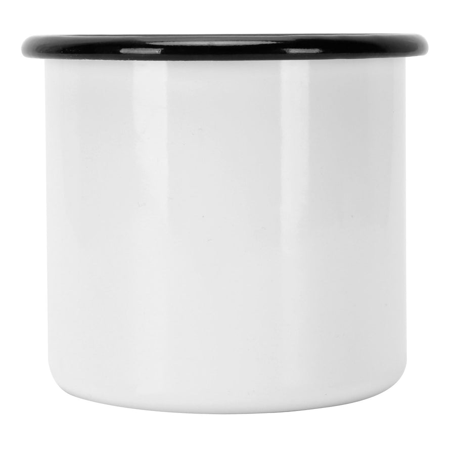 8cm 350ml Enamel Cup Environmentally Friendly Thickened Water Cup for Coffee Wine Water SuppliesWhite