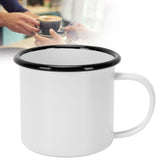 8cm 350ml Enamel Cup Environmentally Friendly Thickened Water Cup for Coffee Wine Water SuppliesWhite - Extra Image