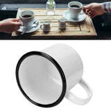 8cm 350ml Enamel Cup Environmentally Friendly Thickened Water Cup for Coffee Wine Water SuppliesWhite