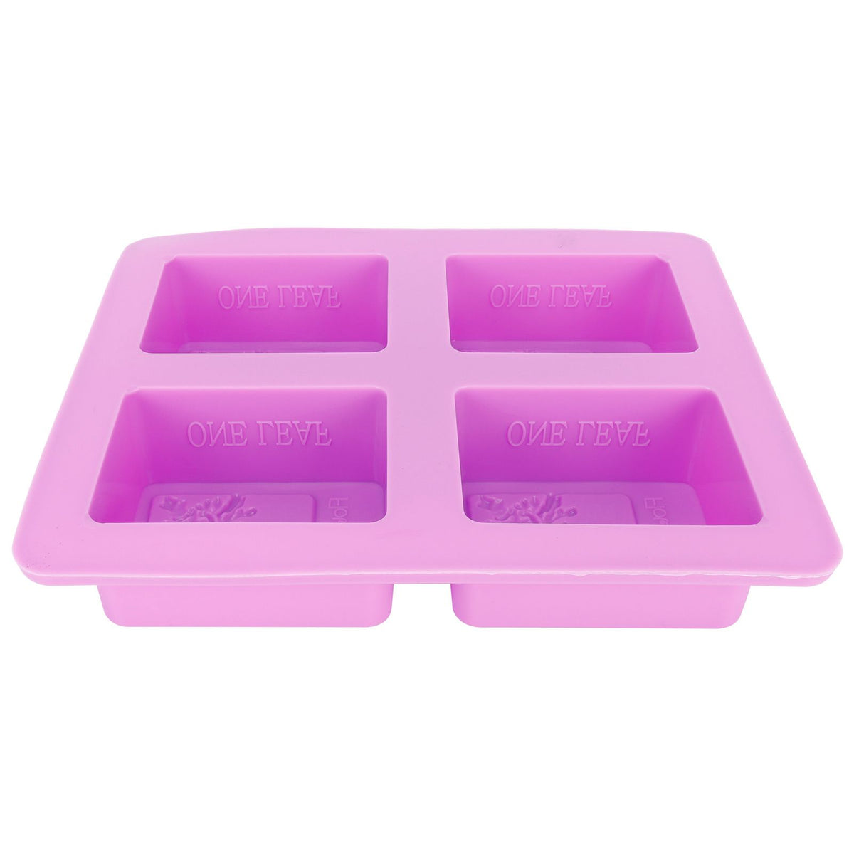 4Gird Purple Silicone HandMade Soap Mold High Temperature Resistant DIY Cake Mold for Baking
